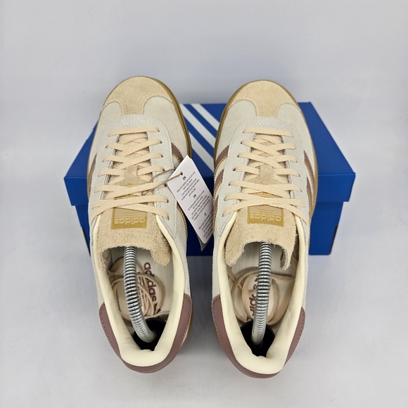 New Adidas Gazelle 'Cream Sand Strata Gum' Women's Shoes Size 10 - Picture 5 of 8